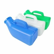 Happy Date Urinals for Men Spill Proof| Portable Urine Bottle Bed Pan W/Glow in Dark Lid | Thick Plastic Pee Urinal Bottle